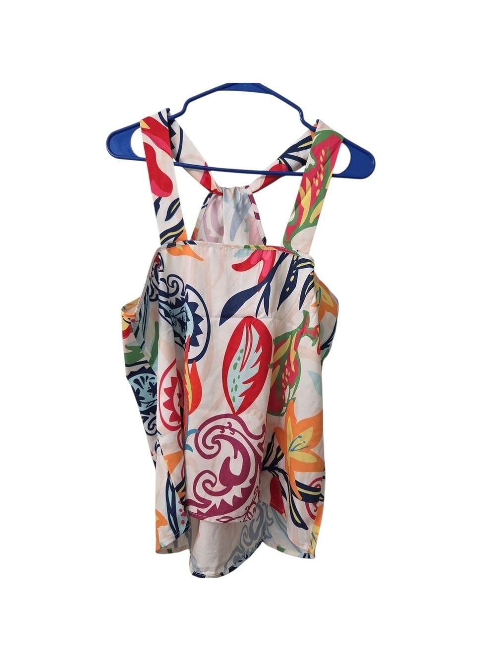 SHEIN Floral Tank Top Resortwear Colorful